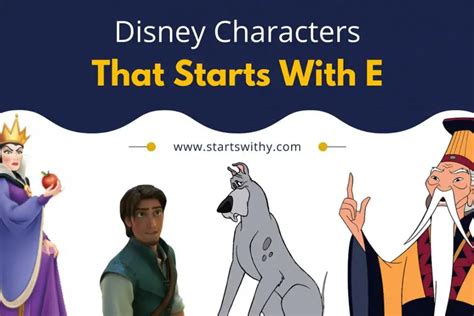 33 Disney Characters That Starts With E