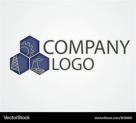 Industrial Logo Royalty Free Vector Image Vectorstock