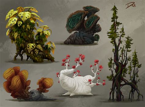 Artstation Plant Prop Concepts