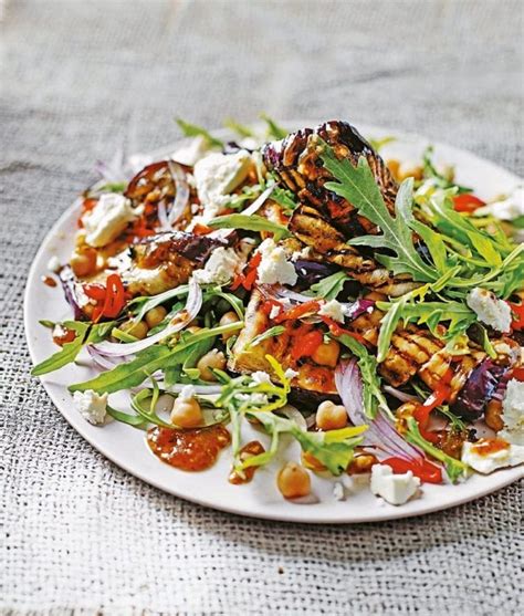 Roast Aubergine Salad With Chickpeas And Tamarind Recipe Delicious Magazine