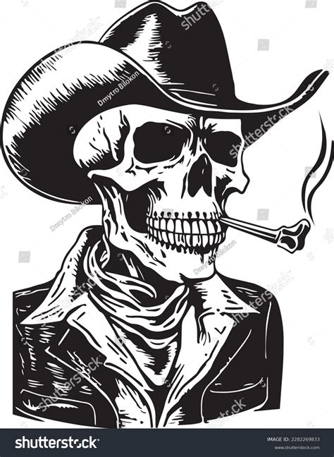 29 Cowboy Skull Smoking Cigarette Vector Images Stock Photos And Vectors