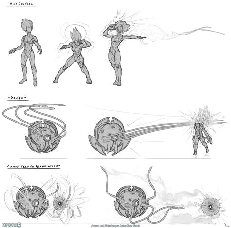 Piero Macgowan Alien Designs And Sketches Xcom 2