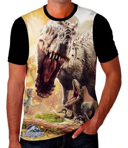 Camisa Camiseta Jurassic Park World Dinossauro Envio Hoje 04 Parcelamento Sem Juros