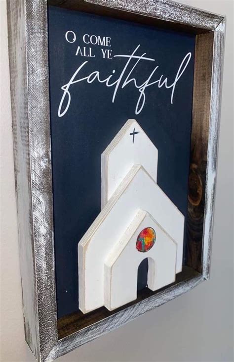 O Come All Ye Faithful Farmhouse Sign Swirlz Art Studio