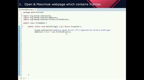 Frames In Selenium Webdriver How To Handle Frames In Selenium