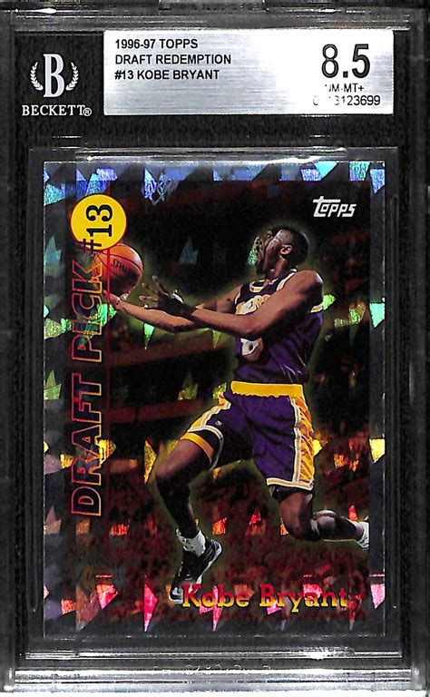 Lot Detail Topps Draft Redemption Kobe Bryant Rookie Card