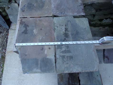 Vintage Box Of Roof Slate For Repurpose