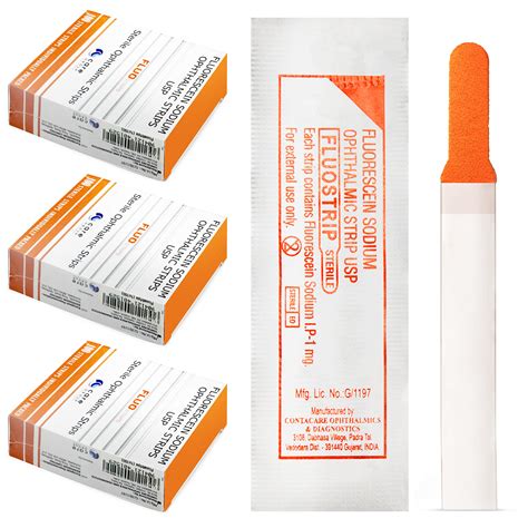 Buy Aiesi Fluorescein Sodium Sterile Ophthalmic Strips For Eye Tone