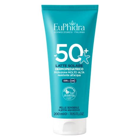 Euphidra Latte Solare Dermopediatrico SPF30 200 Ml Antica Farmacia Chiti