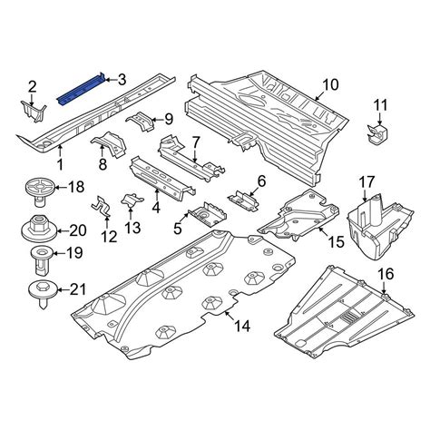 Mini OE 41009447860 Front Floor Pan Reinforcement