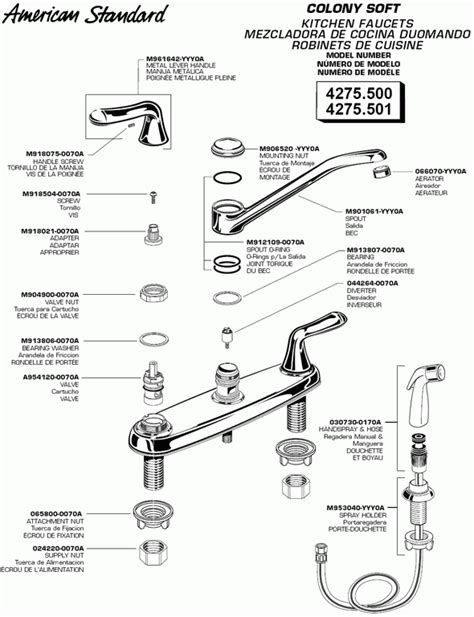 Glacier Bay Kitchen Faucet Parts List