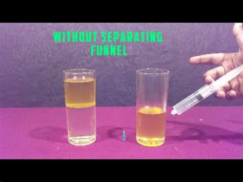 How To Separate Oil From Water YouTube