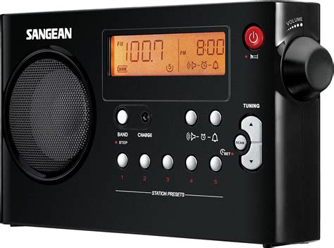 Amazon Sangean Pr D Bk Am Fm Digital Rechargeable Portable Radio