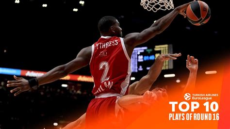 Top Plays Round Turkish Airlines Euroleague Youtube