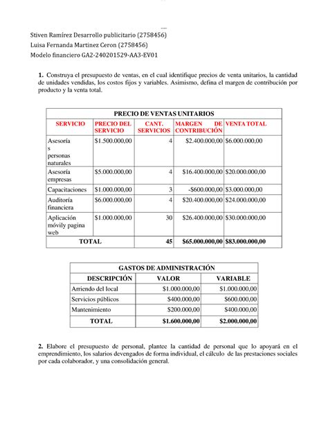 Modelo Financiero asd lOMoAR cPSD 29529794 Stiven RamÌrez