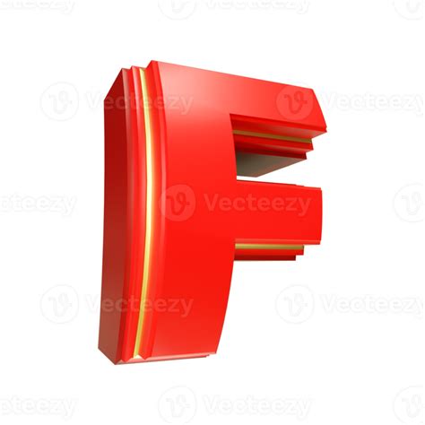 3d Render Red Letter 28703477 Png