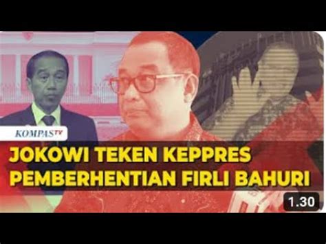 Jokowi Resmi Teken Keppres Pemberhentian Firli Bahuri Sebagai Ketua KPK