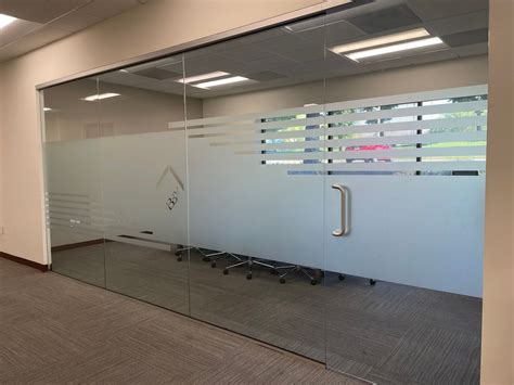 Etched And Frosted Glass Graphics For Offices In Orange County