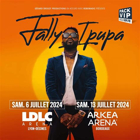 Billets Fally Ipupa à Lyon LDLC Arena du 06 juillet 2024 Infos et