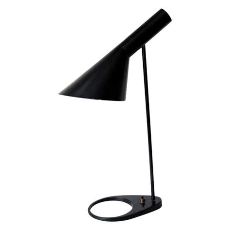 1st Generation Black Arne Jacobsen Aj Visor Table Lamp In Brass For