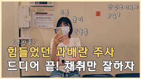 시험관 브이로그 8차 Ep03 난자 채취를 향한 마지막 스케줄늘어난 주사와 늘어난 부작용 하지만 웃으며 보내는