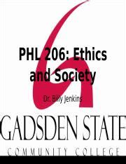 Doing Ethics PP CH 4 1 1 Ppt PHL 206 Ethics And Society Dr Billy