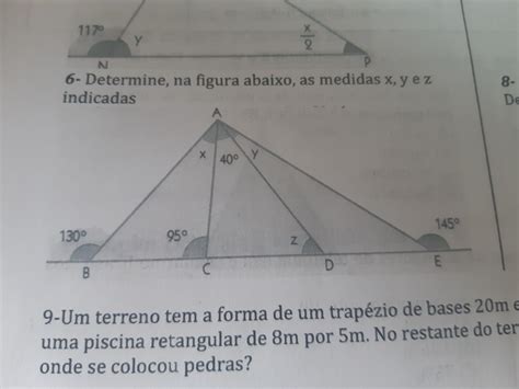 Determine Na Figura Abaixo As Medidas X Y E Z Indicadas Brainly Br