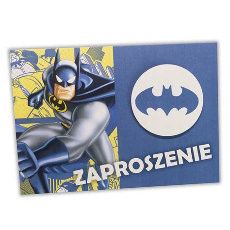 Zaproszenie Na Urodziny Batman Lego Koperta 8604910062 Oficjalne