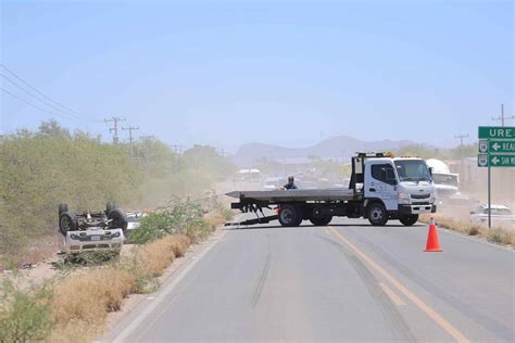 Una Persona Lesionada Tras Volcadura Sobre La Carretera San Pedro