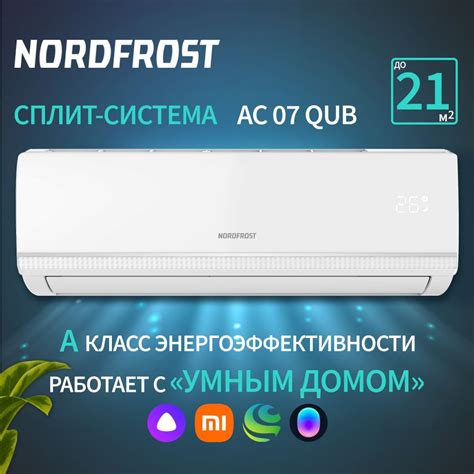 Сплит-система NORDFROST AC 07 QUB, хладагент R32, белый - купить по ...