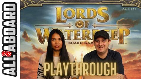 LORDS OF WATERDEEP Board Game How To Play And Full Playthrough