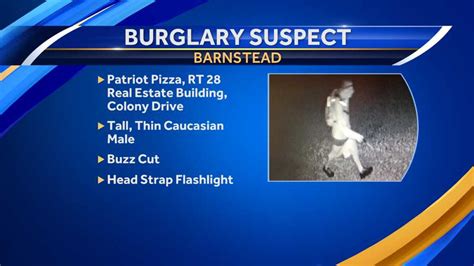 Barnstead police looking for man who allegedly burglarized two businesses