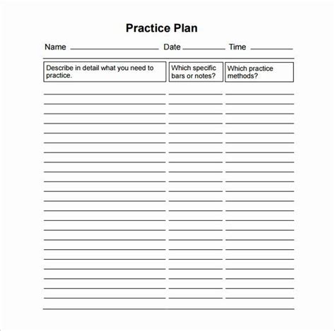 College Baseball Practice Plan Template Luxury Of College Football