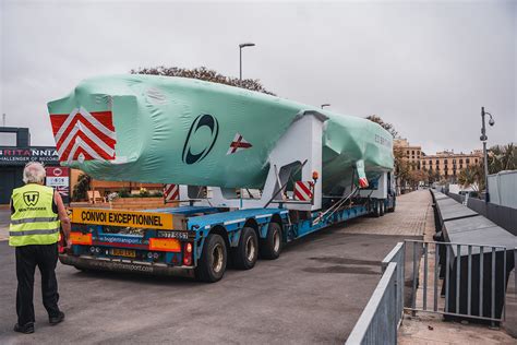 Pivotal Moment For INEOS Britannia As AC75 Arrives In Barcelona All