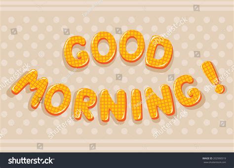 Good Morning Letters Stock Vector Royalty Free 202990519 Shutterstock