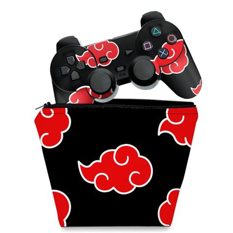 Capa Case E Skin Adesivo Ps Controle Naruto Akatsuki Shopee Brasil