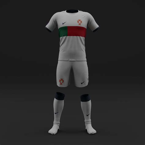 Portugal Away Jersey D Model By Shehatadesigns