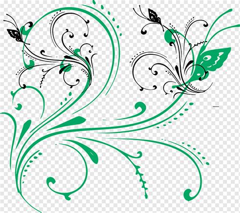 Arte Design Floral Redemoinhos Folha Texto Ramo Png Pngwing