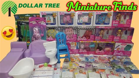 Dollar Tree Haul And Barbie Fashion Haul 6 Miniatures 16 Scale