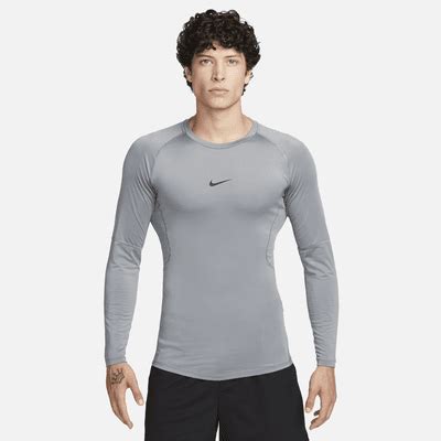 Nike Pro Men S Dri Fit Tight Long Sleeve Fitness Top Nike