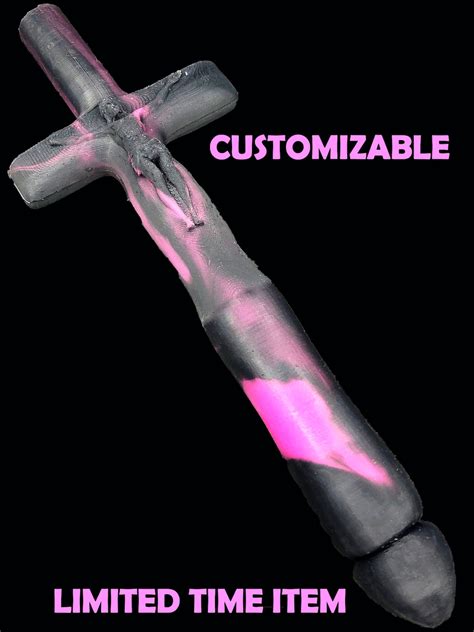 Holy Crucifix Dildo 14 Inch Long Dildo Sex Toy Etsy