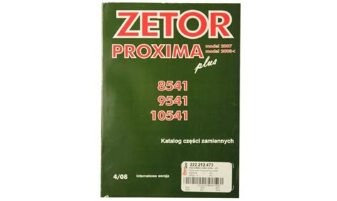 Zetor Proxima Instrukcja Niska Cena Na Allegro Pl