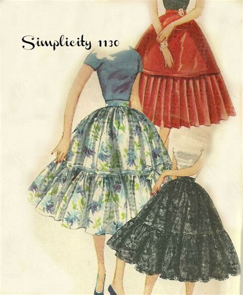 Vintage Full Skirt Pattern Simplicity Gathered Skirt With Etsy