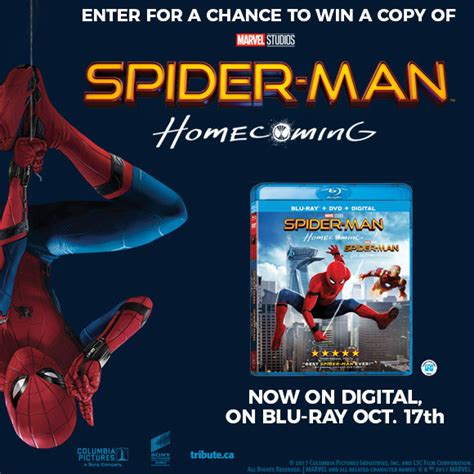 Spider-man Homecoming Blu-ray contest | Contests and Promotions ...