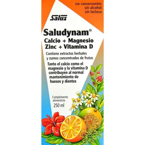 Calcio Magnesio Zinc Vitamina D Ml Saludynam Salus Herbolario