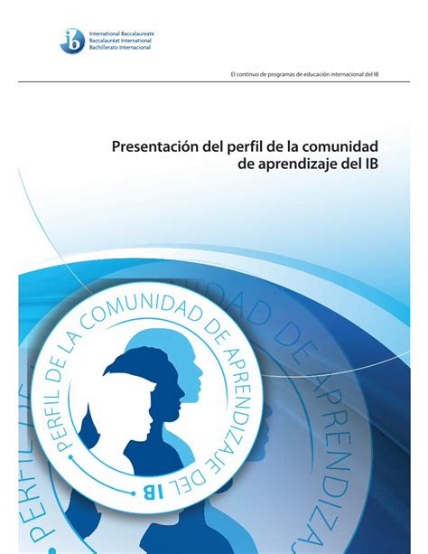 Pdf Perfil De La Comunidad Ib Bluevalley Ed Cr Presentaci N Del