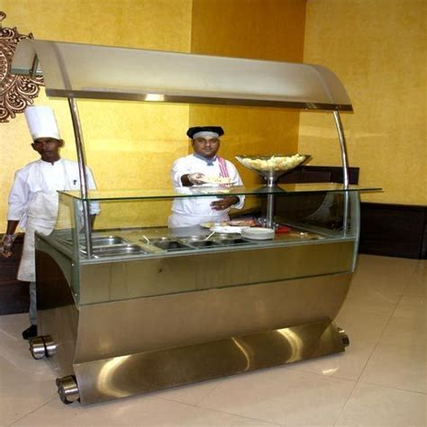 Stainless Steel Chaat Display Counter For Catering At Rs 5000 Running