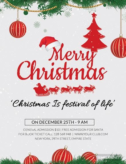 FREE Christmas Holiday Flyer Template - Word | PSD | Apple Pages ...