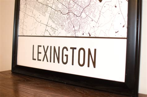 Lexington Map Print | Modern Map Art - Fabulous In Fayette