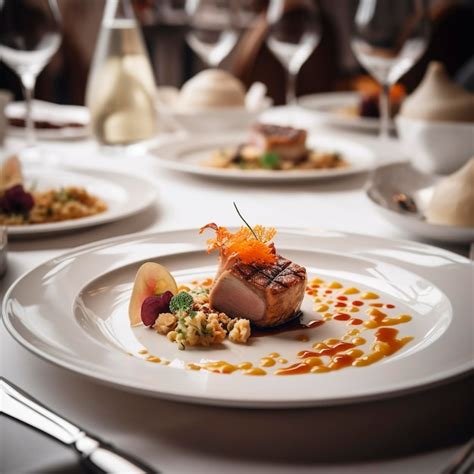 Un Plato De Comida Con Un Trozo De Carne Encima Foto Premium